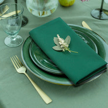 Charger l&#39;image dans la galerie, Gala Houseware Spun Polyester Dinner Napkins 18 x 18 inch - Forest Green 12 Pack Solid Washable Cloth Napkins - Ideal for Events, Wedding, Party, Commercial and Home Use.
