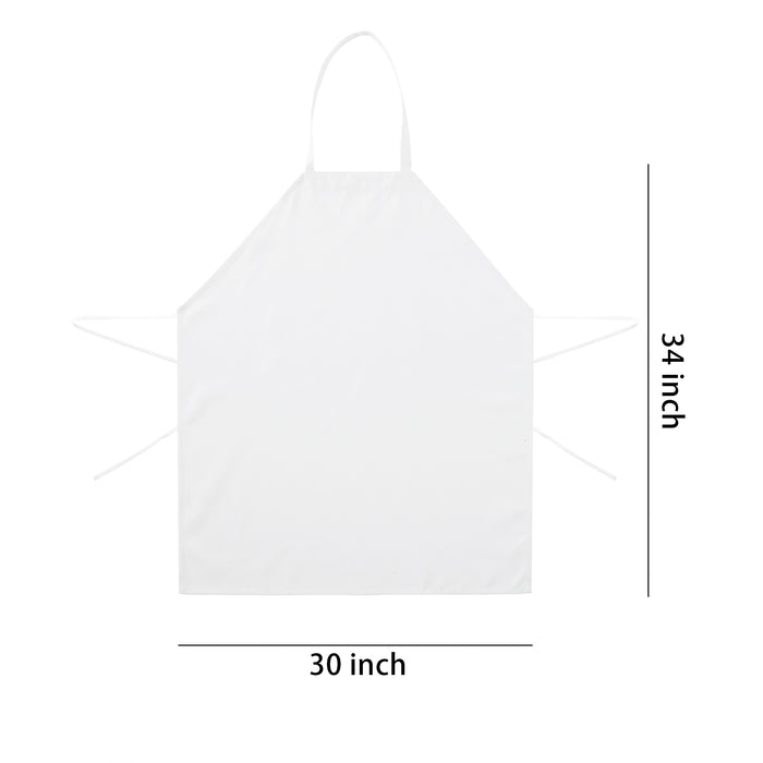 Gala Houseware 96 x Kitchen Chef Bib Aprons Case Pack - White