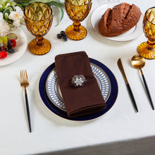 Charger l&#39;image dans la galerie, Gala Houseware Spun Polyester Dinner Napkins 18 x 18 inch - Chocolate 12 Pack Solid Washable Cloth Napkins - Ideal for Events, Wedding, Party, Commercial and Home Use.
