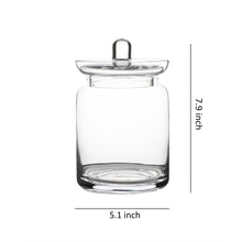 Load image into Gallery viewer, Bathroom Vanity Apothecary Jars, Set of 2 Glass Storage Organizer Canister
