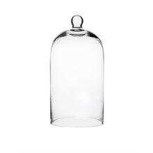 Charger l&#39;image dans la galerie, 6.97&quot; x 12&quot; Decorative Glass Display Cloche Dome, Tabletop Centerpiece Clear Bell Jar
