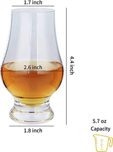 Charger l&#39;image dans la galerie, Gala Houseware Clear Whiskey Snifter Glasses, 5.7oz, Set of 6, Shaped for Nosing and Tasting, Perfect Glassware for Stylish Dinner Parties, Events, and Everyday Use
