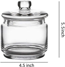 Load image into Gallery viewer, Bathroom Vanity Apothecary Jars, Set of 3 Glass Storage Organizer Canister
