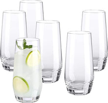 Charger l&#39;image dans la galerie, Gala Houseware Classic Clear Glasses, Set of 6 with 18.5oz Volume, Lead Free, Dishwasher Safe, Perfect for Everyday Use, Dinner Parties, Events, and Businesses
