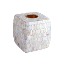 Load image into Gallery viewer, Mosaic Glass Tissue Holder Decorative Tissue Cover Square Box (Shell)
