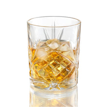 Charger l&#39;image dans la galerie, Premium Crystal Whiskey Glasses Old Fashioned Textured Designed Heavy Base, Set of 6 ( 11 Ounce, 6 Pcs )
