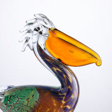 Charger l&#39;image dans la galerie, Art Craft Collectible Handmade Glass Pelican Paperweight (H: 6.7”)
