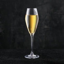 Load image into Gallery viewer, Crystal Champagne Flutes, Set of 4 Champagne Glasses, Premium Lead Free Crystal Wine Glasses. (9 oz)
