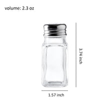 Load image into Gallery viewer, Set of 4 Glass Kitchen Cruets Combo Set, Olive Oil and Vinegar Dispenser Bottles, Clear Glass Salt and Pepper Shakers Set.
