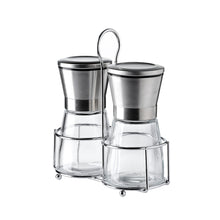 Load image into Gallery viewer, Salt and Pepper Grinders set of 2 with Stainless Steel Stand
