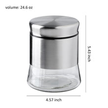 Load image into Gallery viewer, Glass Container Food Storage Canister Set, Set of 3 Multipurpose Kitchen Organizer
