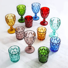 Charger l&#39;image dans la galerie, Colored Water Glasses, Glass Tumblers Set of 6 Multi Colors Drinking Glasses
