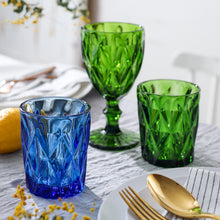 Load image into Gallery viewer, Colored Water Glasses, Glass Tumblers Set of 6 Multi Colors Drinking Glasses
