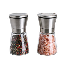 Charger l&#39;image dans la galerie, Salt and Pepper Grinders, Set of 2 with Adjustable Ceramic Coarseness
