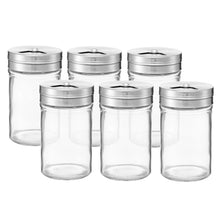 Charger l&#39;image dans la galerie, Clear Glass Salt and Pepper Shakers Set of 6 (Each: 3.0 oz)
