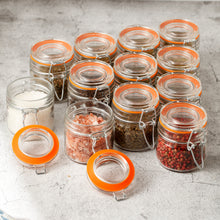 Load image into Gallery viewer, Glass Jars with Airtight Lids and Leak Proof Rubber Gasket Set of 12 (4.0 oz)
