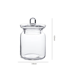 Load image into Gallery viewer, Bathroom Vanity Apothecary Jars, Set of 2 Glass Storage Organizer Canister
