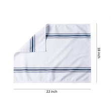 Load image into Gallery viewer, 12 Pieces Linen Cloth Napkins, 18&quot; x 22&quot; Navy Blue Stripe (Navy Blue)
